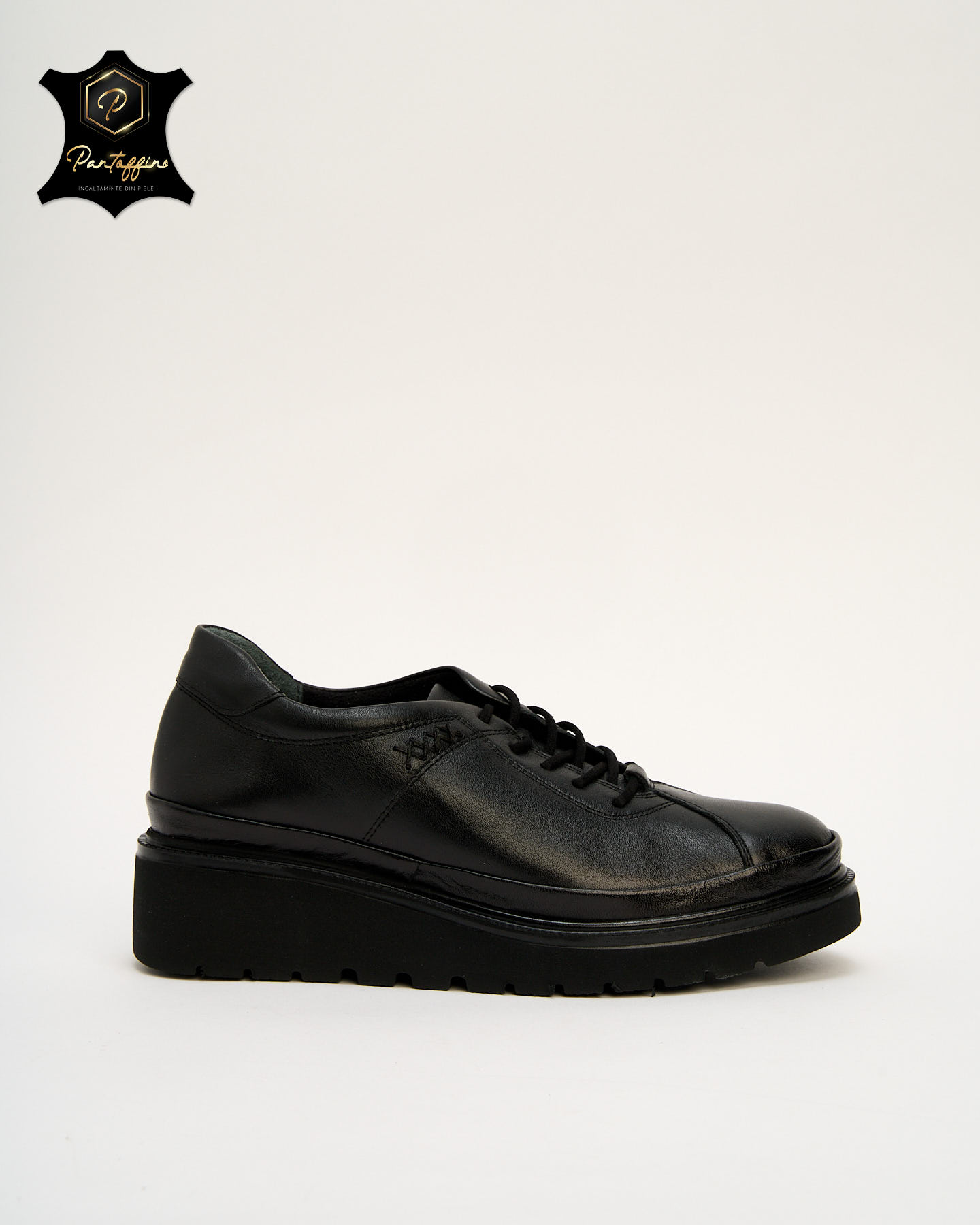 pantofi dama negri platforma